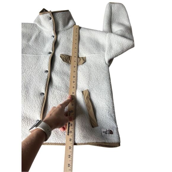 North Face Cragmont Fleece Jacket size M Vintage White Kelp Tan - Picture 5 of 11